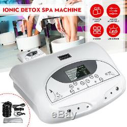 110V LCD Dual Ionic Cell Cleanse Detox Foot Bath Spa Machine+Infrared Waistband