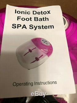 2019 Ionic Detox Foot Bath Spa Aqua Cell Cleanse Machine 2 Arrays Fast