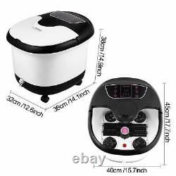 2020 New Foot Spa Bath Massager Automatic Massage Rollers Heating Soaker Bucket