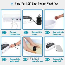 2021 Upgrade Ionic Foot Spa Bath Detox Machine Touch LCD for Home +Free Slippers