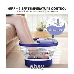 2023.8 Upgrade Collapsible Foot Spa Electric Rotary Massage, Foot Bath with