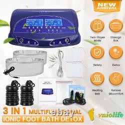 2023 Upgrade Dual Ionic Foot Bath Spa Detox New Ion Cleanse Machine for Home Use