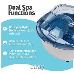 2-in-1 Sauna and Footbath with Heat Boost, Pedicure At-Home Spa with Visible