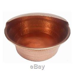 2pc Miniature Gold Copper Foot Bath Manicure Beauty Massage Spa Pedicure Bowl