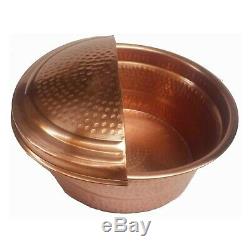 2pc Miniature Gold Copper Foot Bath Manicure Beauty Massage Spa Pedicure Bowl