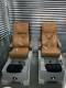3 Pedicure Spa Chairs With Shiatsu Massage And Jacuzzi Foot Tub Excellent Cond