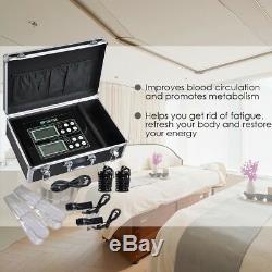60W Dual LCD 5 Mode Foot Bath Spa Machine Cell Cleanse Ionic Detox Health Gift