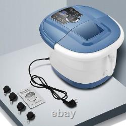 8 Types Foot Spa Bath Massager with Massage Rollers Heat & Bubbles Temp 08