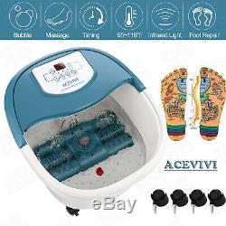 ACEVIVI Foot Spa Bath Massager Automatic Massage Rollers Heating Soaker Bucket L