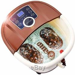 ACEVIVI Foot Spa Bath Massager Bubble Heat LED Display Infrared Relax Timer
