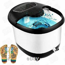 ACEVIVI Foot Spa Bath Massager Bubble Heat LED Display Infrared Relax Timer B 37
