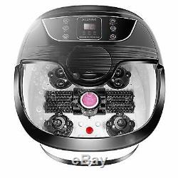 ACEVIVI Foot Spa Bath Massager Bubble Heat LED Display Infrared Relax Timer-Hot