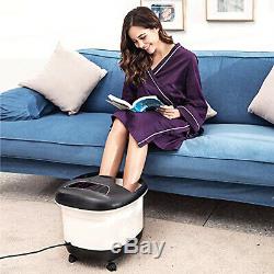 ACEVIVI Foot Spa Bath Massager Bubble Heat Soaker Vibration Pedicure Soak Tub FF