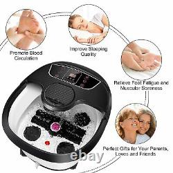 ACEVIVI Foot Spa Bath Massager With Bubble Heat-LED Display Infrared Relax Timer