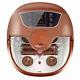 Acevivi Portable Foot Spa Bath Massager Heat Lcd Display Infrared Relax Brown