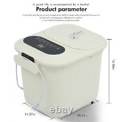 A+ Portable Foot Spa Bath Motorized Massager, LED Display, Pedicure Stone New US&
