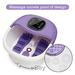 All In One Foot Spa Bath Massager LED Display Time Set Temp Heat Rollers Large