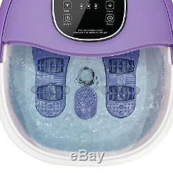 All In One Foot Spa Bath Massager LED Display Time Set Temp Heat Rollers Large