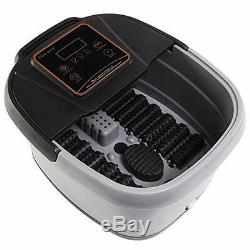 All In One Foot Spa Bath Massager LED Display withTemp Time Set Heat Rollers Large