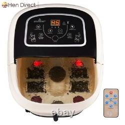 All In One Wheeled Foot Rollers Vibration Spa Bath Massager with Remote Control