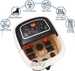 All-in-One Foot Spa Bath Massager Multifunctional Electric With4 Vibratory Rollers