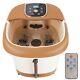 All-in-one Foot Spa Bath Massager With 6 Rollers Hot Water Vibration Temp Time Set