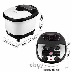 All in One Foot Spa Bath Massager with Heat, Motorized Shiatsu Roller White. NEW