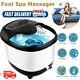All In One Foot Spa Bath Massager With Heat, Motorized Shiatsu Roller And Bubbles