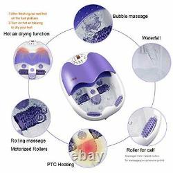 All in one Foot spa Bath Massager withMotorized Rolling Massage Heat Wave O2 Bu