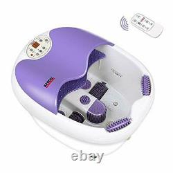 All in one Foot spa Bath Massager withMotorized Rolling Massage Heat Wave O2 Bu