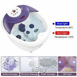 All in one Large Foot spa Bath Massager with Rolling Massage, Heat, HF Vibration