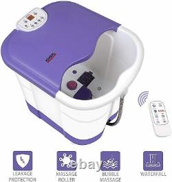 All in one deep Foot & Leg spa Bath Massager with Motorized Rolling Massage, Heat
