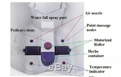 All in one deep foot & leg spa bath massager with motorized rolling massage, NOB