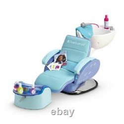 American Girl Doll SPA CHAIR Blue Salon ACCESSORIES Foot Bath Water Sounds NEW