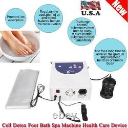 Anion Hydrogen Detox Foot Basin Bath Spa Cleanse Machine Array Health Care Hot