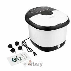 Aolier Ellectric Foot Massager Spa Bath with Massage Rollers Heat Bubbles Timer/