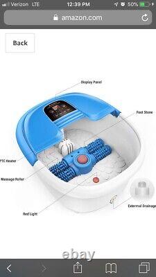 Arealer Foot Spa Bath Massager with Automatic Foot Massage Rollers & Temperature