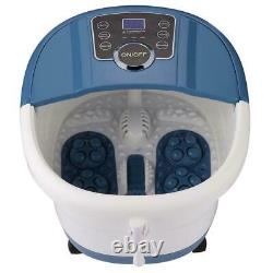 Auto Foot Spa Bath Massager with Massage Roller Heat Bubbles & Temp Timer Gift#US