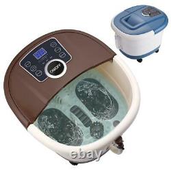 Auto Foot Spa Bath Water Heating Vibration Bubble Massager Pedicure Relax 01
