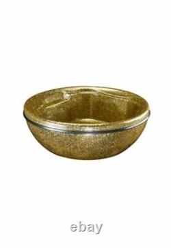 Belava Glitter Pedicure Bowl Gold Salon Foot Spa Treatments with 20 Liners