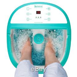 Belmint Foot Hot Spa Bath Massager with Heat Soaking Tub Features Bubbles