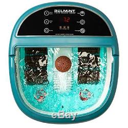 Belmint Foot Spa Massager Machine Heat Tub Bubbles LCD Screen Relieve Fatigue