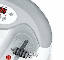 Beurer FB50 Luxury Foot Bath Spa with Water Heater + Bubble & Vibration Massage