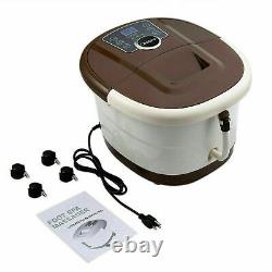 Bubble Footbath Electric Foot Spa Tub Massager Roller withHeat Soak Footspa Bath