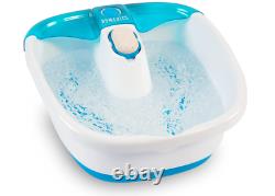 Bubble Mate Foot Spa, Toe Touch Controlled Foot Bath with Removable Pumice Stone