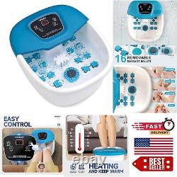 CINERY Heated Foot Spa Massager with Bubbles & Vibration for Ultimate Relaxation