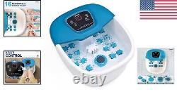 CINERY Heated Foot Spa Massager with Bubbles & Vibration for Ultimate Relaxation