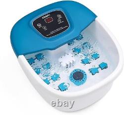 CINERY Heated Foot Spa Massager with Bubbles & Vibration for Ultimate Relaxation