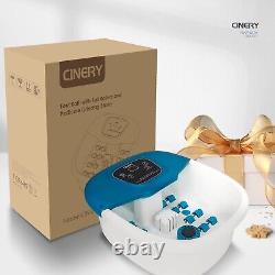 CINERY Heated Foot Spa Massager with Bubbles & Vibration for Ultimate Relaxation