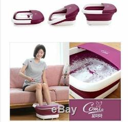 COMIA Foldable Foot Bath Spa Massager Heat Thermal Bubble Vibration Water n o
